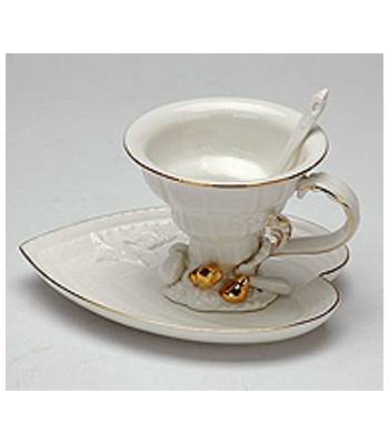 яФарфор Pavone "Морская ракушка" FM-34/5 Чайная пара L=16cm