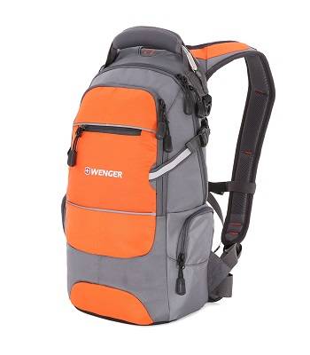 Рюкзак Wenger 13024715-2 "Narrow hiking pack" серый/оранжевый 47х23х18см (19л)со светоотражающ элеме