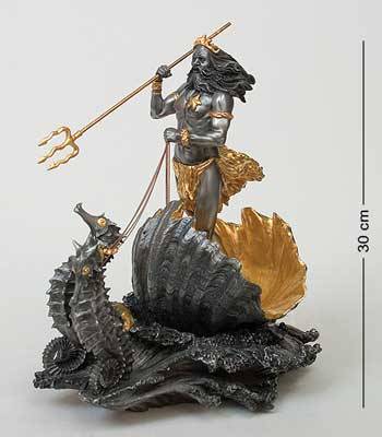 яСтатуэтка Veronese WS-01 "Посейдон-Бог морей" h=30cm