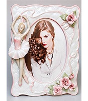 яФоторамка фарфоровая "Pavone"  CMS-19/3 "Балерина" H=200mm