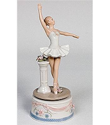 яФигурка фарфоровая "Pavone"  CMS-19/21 "Балерина" музыкальн Н=220mm