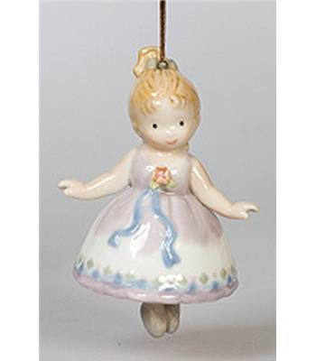 яФигурка фарфоровая "Pavone"  CMS-29/4 "Балеринка" колокольчик H=80mm