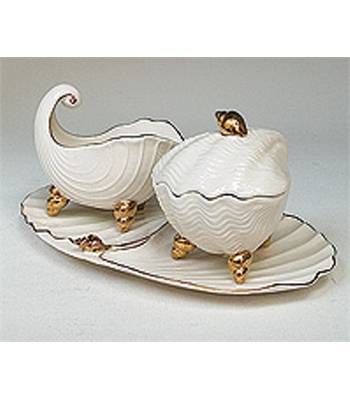 яФарфор Pavone "Морская ракушка" FM-34/3 Набор Сахарница и молочник