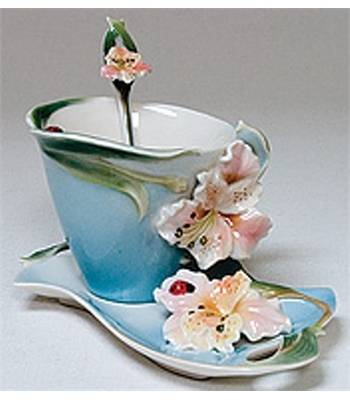 яФарфор Pavone "Лилии" FM-01/18 Чайная пара L=18cm