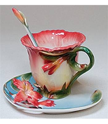 яФарфор Pavone "Дикая роза" FM-01/19 Чайная пара L=14cm