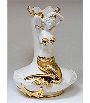 яФарфор Pavone "Морская ракушка/Русалка" FM-46 Ваза h=35см