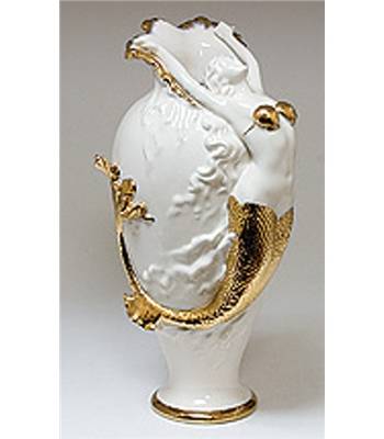 яФарфор Pavone "Морская ракушка/Русалка" FM-47 Ваза h=37см