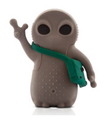 яФлэш-драйв Bone FD-4GB/B_Alien/Brw инопланетянин коричневый силиконовый 37 x 43 x 17 мм