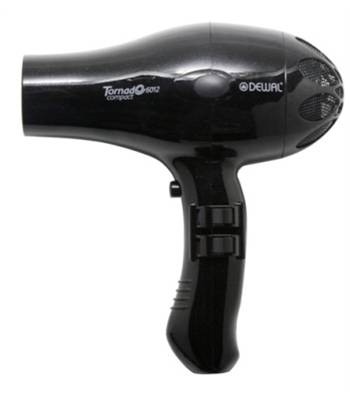 яФен DEWAL 03-6012 Black Tornado Compact, 2000Вт, черный, ионизация, 2 насадки