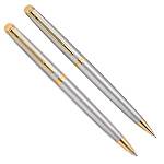 Шариковая ручка+механ карандаш Waterman Hemisphere Stainless Steel GT