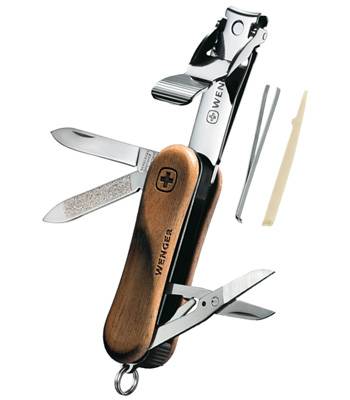 яНож Wenger EvoWood 1.580.11.830  нож Nail Clip 65mm/орех