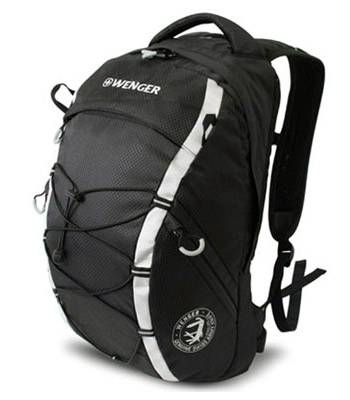 Рюкзак Wenger 30532499 черный/серебр.28,5х19х47 см (25 л)