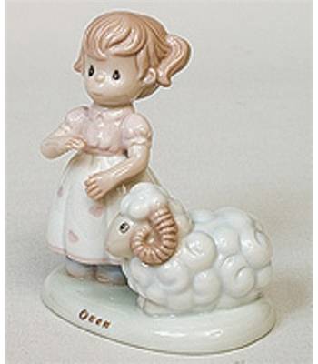 яФигурка фарфоровая "Pavone"  JP-28/04 Овен h=11cm