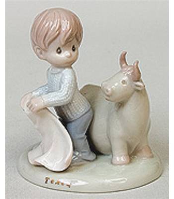 яФигурка фарфоровая "Pavone"  JP-28/05 Телец h=11cm