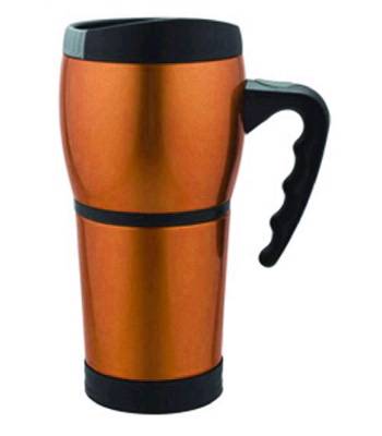 яТермокружка "Арктика" автомобильная 806-400 (400мл) с ручкой (оранжевая)