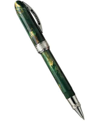 Ручка роллер Visconti Vs-359-06 Van Gogh. mini,корпус зеленая смола .Отделка хром