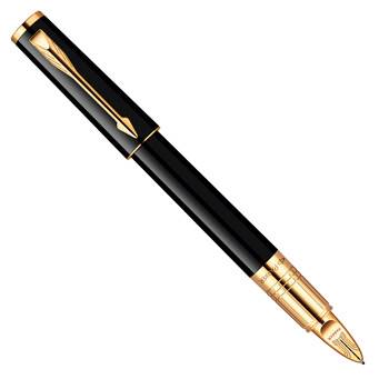 яParker Ingenuity S F500 LaqBlack GT Ручка-5й пишущий узел S0959040