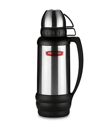 яТермос "Арктика" с узким горлом 109-1800 (нео-классич., с доп. чашкой и контейн. для чая,  1800 мл)