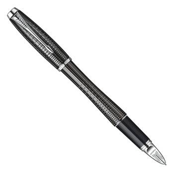 яParker Urban Premium F504 Ebony Metal Chiselled Ручка-5й пишущий узел S0976050