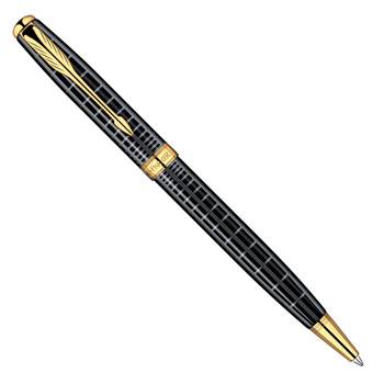 яParker Sonnet K531 Dark Grey Laquer GT шариковая ручка S0912470