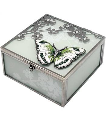 яHS-25077D JARDIN D`ETE Шкатулка "Утренняя роса" 11 х 10 х 5 см.