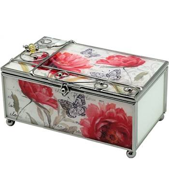 яHS-24958J JARDIN D`ETE Шкатулка "Маки" 11 х 6 х 6 см