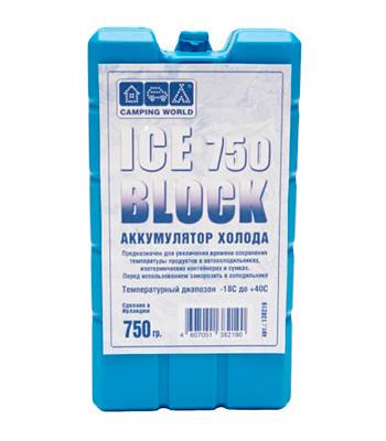 я138219 Аккумулятор холода Camping World Iceblock 750 для изотермич сумок и контейнеров,  750 гр