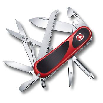 Нож Victorinox 2.4913.C EvoGrip 18 (85мм 15 функций, красный с чёрными вставками)