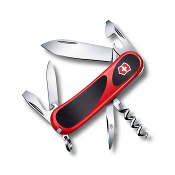 Нож Victorinox 2.3803.C EvoGrip 10 (85мм 13 функций,  красный с чёрными вставками)