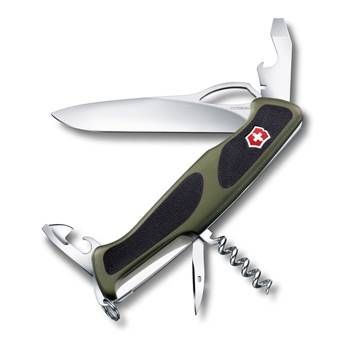 Нож Victorinox RangerGrip 61 (арт. 0.9553.MC4, 130мм 11 функций чёрно-зеленый)