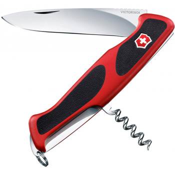 Нож Victorinox RangerGrip 52 (арт. 0.9523.C, 130мм 5 функций красно-чёрный)