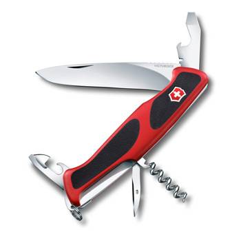 Нож Victorinox RangerGrip 68 (арт. 0.9553.C, 130мм 11 функций красно-чёрный)