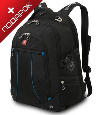 Рюкзак Swissgear SA3118203408 черный, с отделением для ноутбука 15" 36x19x47см, 32литра