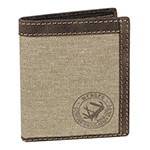 Портмоне Wenger W19-04BROWN Canvas Hunter коричн, воловья кожа/ткань 10,5х3х12,5см