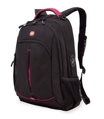 Рюкзак Swissgear SA3165208408 черный/фукси 32x15x46 см, 22 л