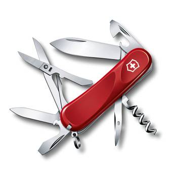 Нож Victorinox 2.3903.E Evolution 14 (85мм, 14 функций, красный)