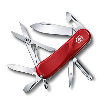 яНож Victorinox 2.4903.E Evolution 16 (85мм, 14 функций, красный)