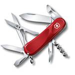 Нож Victorinox 2.3903.SE Evolution S14 (85мм, 14 функций, с фиксатором лезвия, красный)