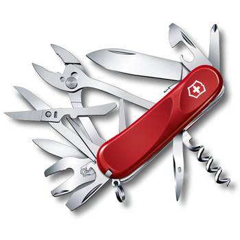 Нож Victorinox 2.5223.SE Evolution S557 (85мм, 21 функция, с фиксатором лезвия, красный)