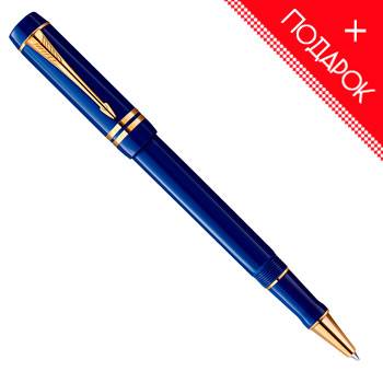 Ручка-роллер Parker Duofold T74 Historical Colors Lapis Lazuli GT (1907187)