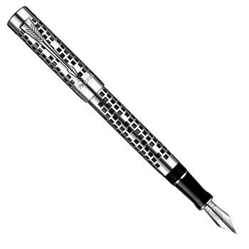 Перьевая ручка Parker Duofold Senior 125th Anniversary Limited Edition Black/Silver ST (1878415)