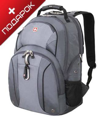 Рюкзак Wenger 3253424408 серый/серебристый с отделением для ноутбука 15" 34x16x48 см, 26 л