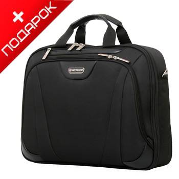 Сумка Wenger 72992217 черный, для ноутбука 17", с одним отделением, полиэстер 43х10х33см