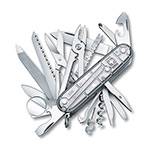 Нож Victorinox 1.6794.T7 SwissСhamp, 91мм, полупрозрачный серебристый