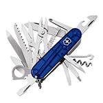 Нож Victorinox 1.6795.T2 SwissСhamp, 91мм, полупрозрачный синий