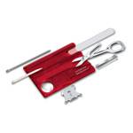 Швейцарская карта Victorinox 0.7240.T SwissCard Nailcare (13 функций, полупрозрачная красная)