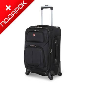 Чемодан Wenger WGR6283202161 SION, чёрный, полиэстер 34x19x53 см, 35 л