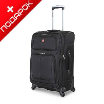 Чемодан Wenger WGR6283202171 SION, чёрный, полиэстер 41x22x64 см, 56 л