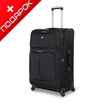 Чемодан Wenger WGR6283202181 SION, чёрный, полиэстер 46x27x74 см, 90 л