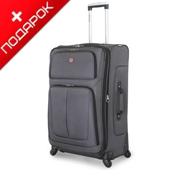 Чемодан Wenger WGR6283424181 SION, Серый, полиэстер 46x27x74 см, 90 л